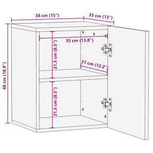 Hängeschrank Mango Massivholz Bad