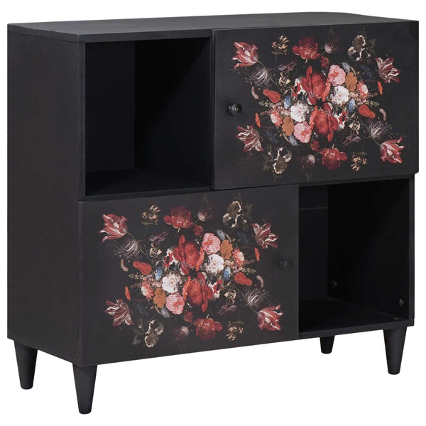 Mehrfarbiger Stauraumschrank Mango Massivholz 80cm