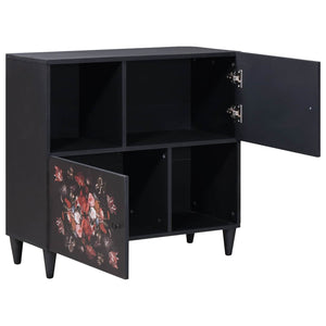 Mehrfarbiger Stauraumschrank Mango Massivholz 80cm