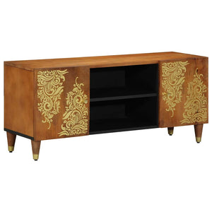 TV-Schrank Honigbraun Massivholz Mango 105 cm