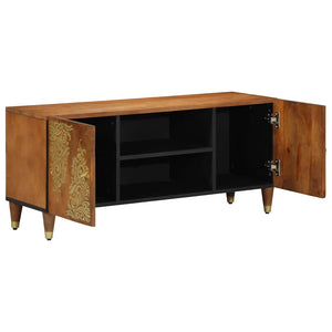 TV-Schrank Honigbraun Massivholz Mango 105 cm