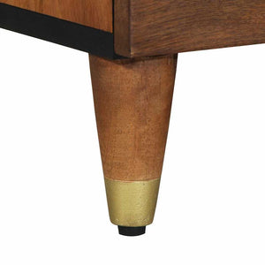 TV-Schrank Mango Massivholz Honigbraun
