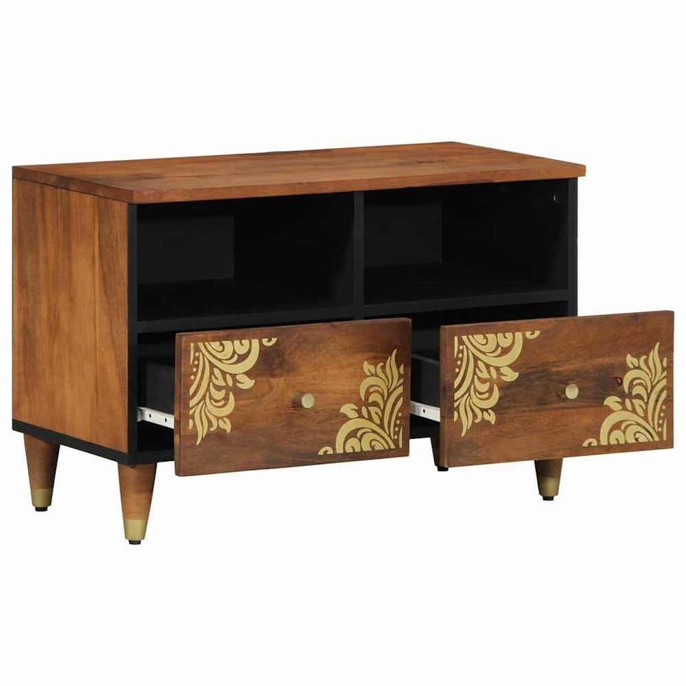 TV-Schrank Mango Massivholz Honigbraun