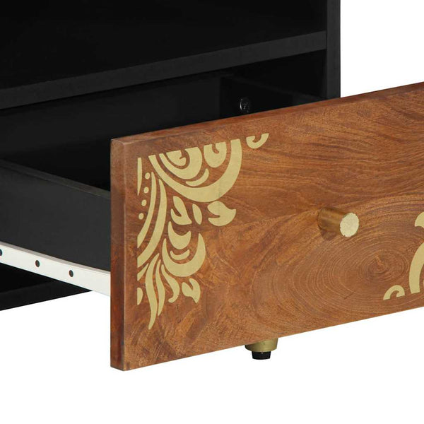 Couchtisch Honigbraun Mango Massivholz 80x54 cm