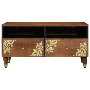 Couchtisch Honigbraun Mango Massivholz 80x54 cm