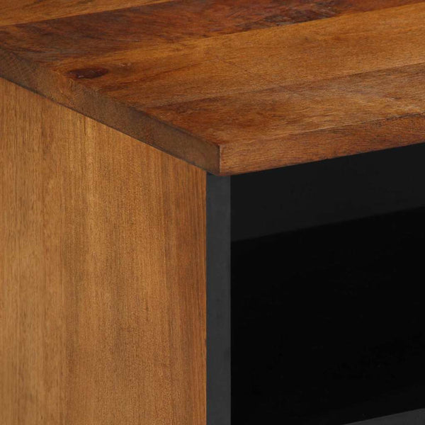 vidaXL Meuble TV marron miel 100 x 33 x 46 cm bois de manguier massif