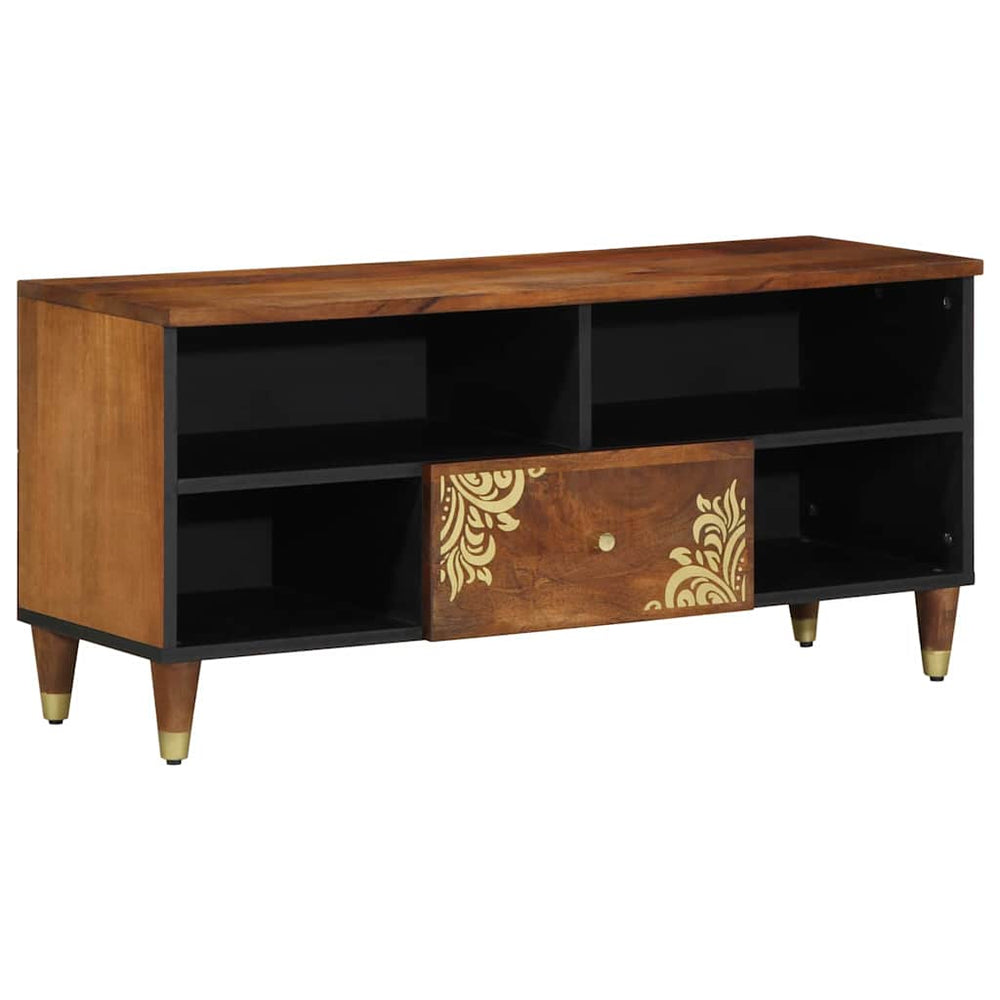 TV-Schrank Honigbraun Mango Massivholz 100 cm