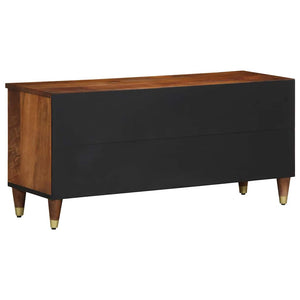 vidaXL Meuble TV marron miel 100 x 33 x 46 cm bois de manguier massif