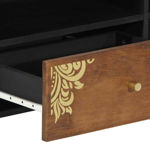 TV-Schrank Honigbraun Mango Massivholz 80 cm