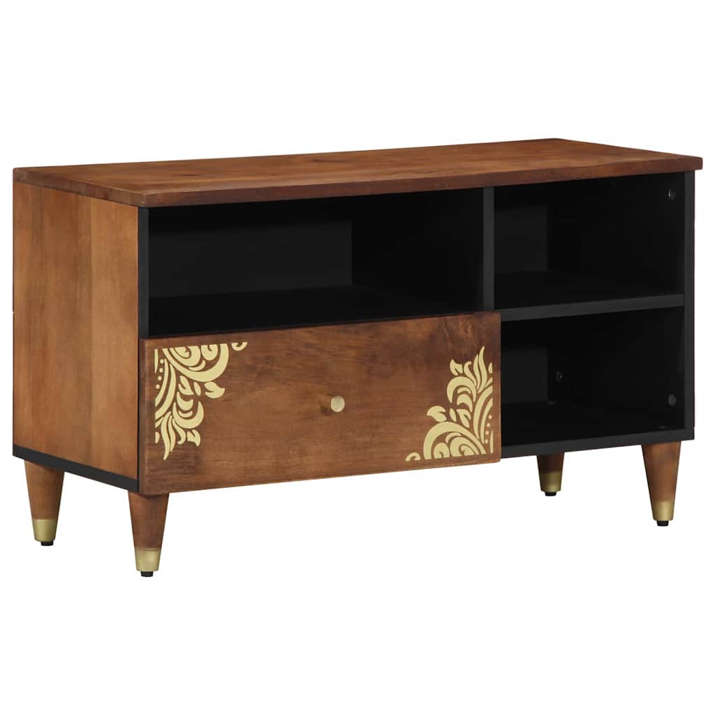 TV-Schrank Honigbraun Mango Massivholz 80 cm