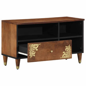 TV-Schrank Honigbraun Mango Massivholz 80 cm