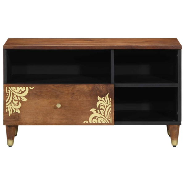 TV-Schrank Honigbraun Mango Massivholz 80 cm