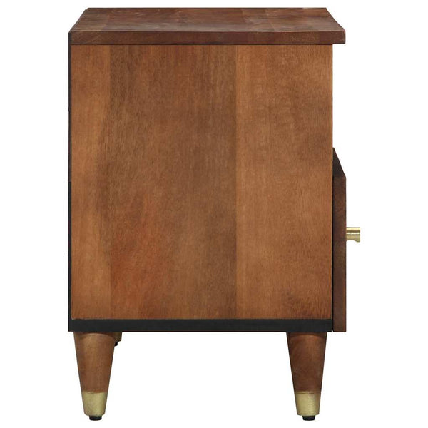 TV-Schrank Honigbraun Mango Massivholz 80 cm