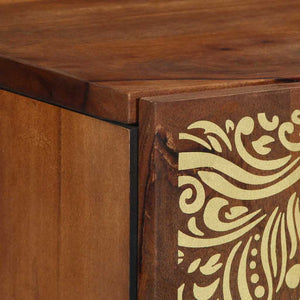 Wandschrank Honigbraun Mango Massivholz 38x33x48 cm