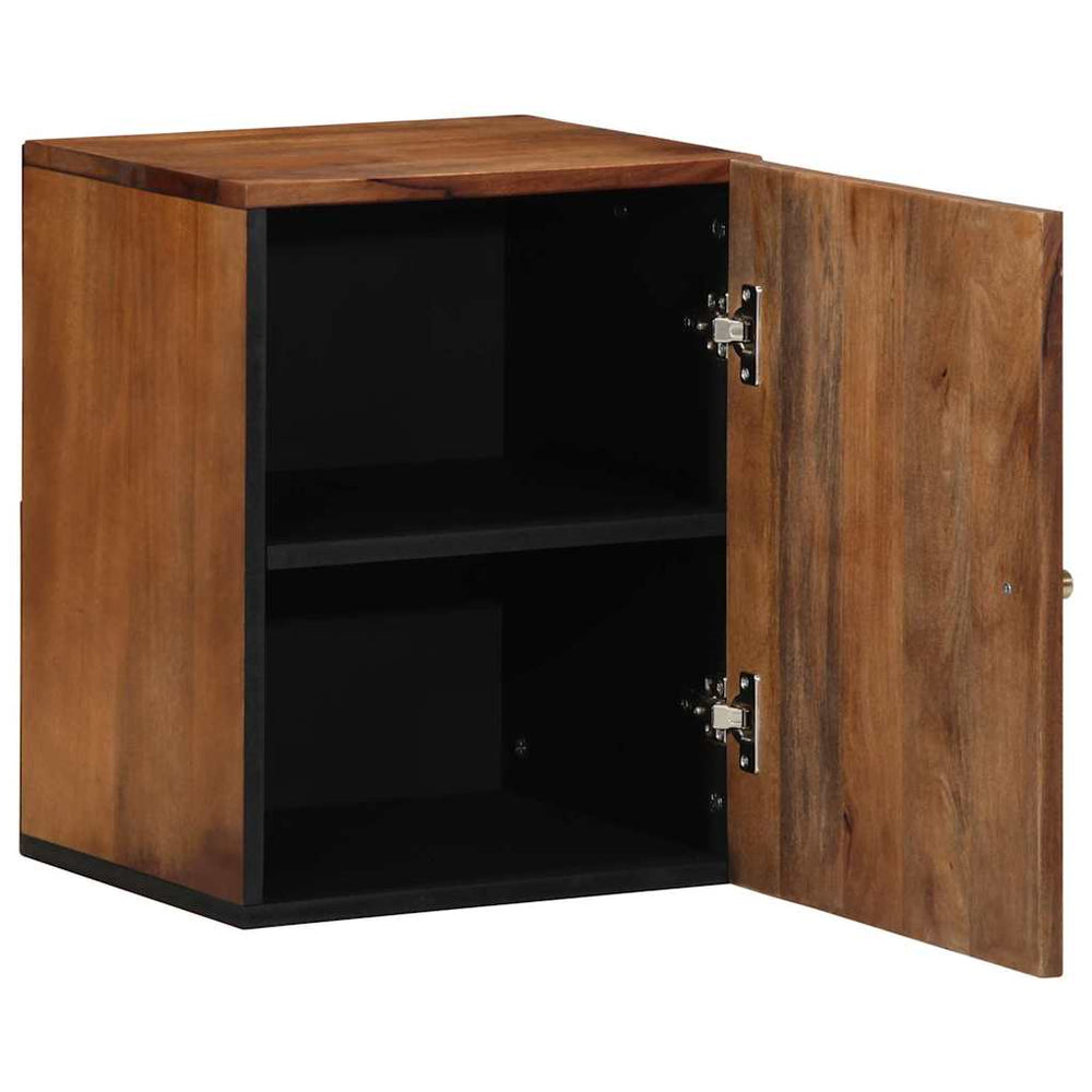 Wandschrank Honigbraun Mango Massivholz 38x33x48 cm