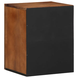 Wandschrank Honigbraun Mango Massivholz 38x33x48 cm