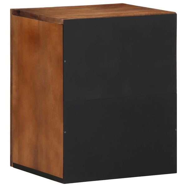 Wandschrank Honigbraun Mango Massivholz 38x33x48 cm