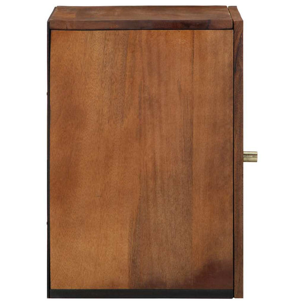 Wandschrank Honigbraun Mango Massivholz 38x33x48 cm