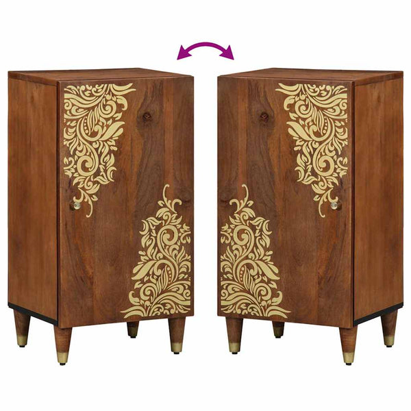 Sideboard Braun Mango Massivholz 40x75 cm