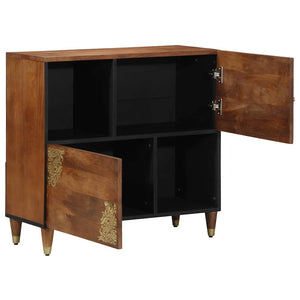 Sideboard Braun Mango Massivholz 80x75 cm