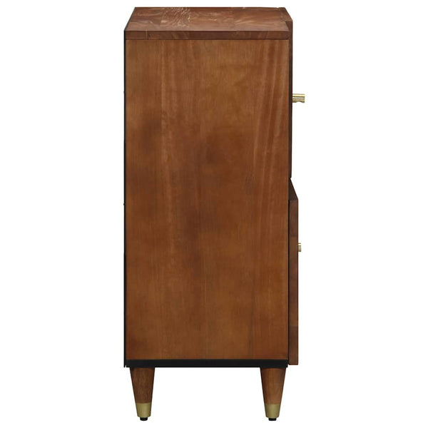 Sideboard Braun Mango Massivholz 80x75 cm