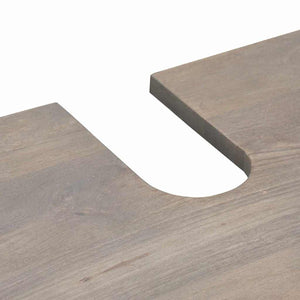 Waschbeckenunterschrank Grau Mango Massivholz
