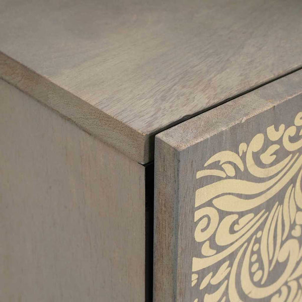 Grauer Mango Massivholz Wandschrank 38x48cm
