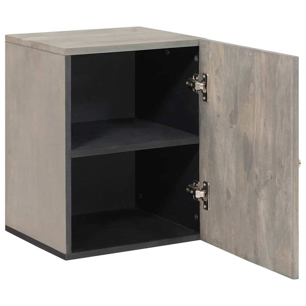 Grauer Mango Massivholz Wandschrank 38x48cm