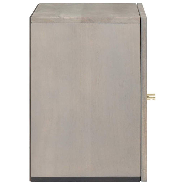 Grauer Mango Massivholz Wandschrank 38x48cm