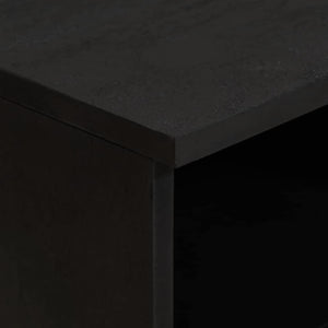 Schwarzer TV-Schrank Mango Massivholz 70 cm