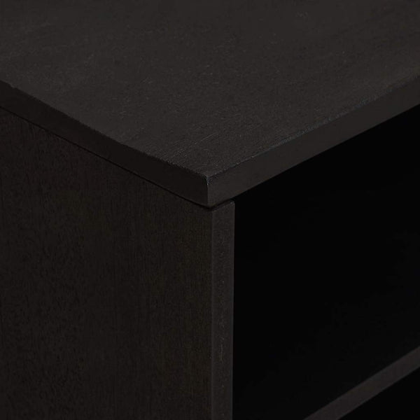 Schwarzer TV-Schrank Mango Massivholz 80cm