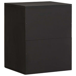 Schwarzer Wandschrank Mango Massivholz 38x48 cm
