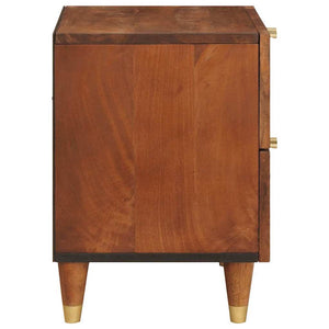 Nachttisch Braun Akazie Massivholz 40x33,5x46 cm