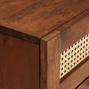 vidaXL Tables de chevet 2 pcs Marron 40 x 33,5 x 46 cm Bois de Sesham massif