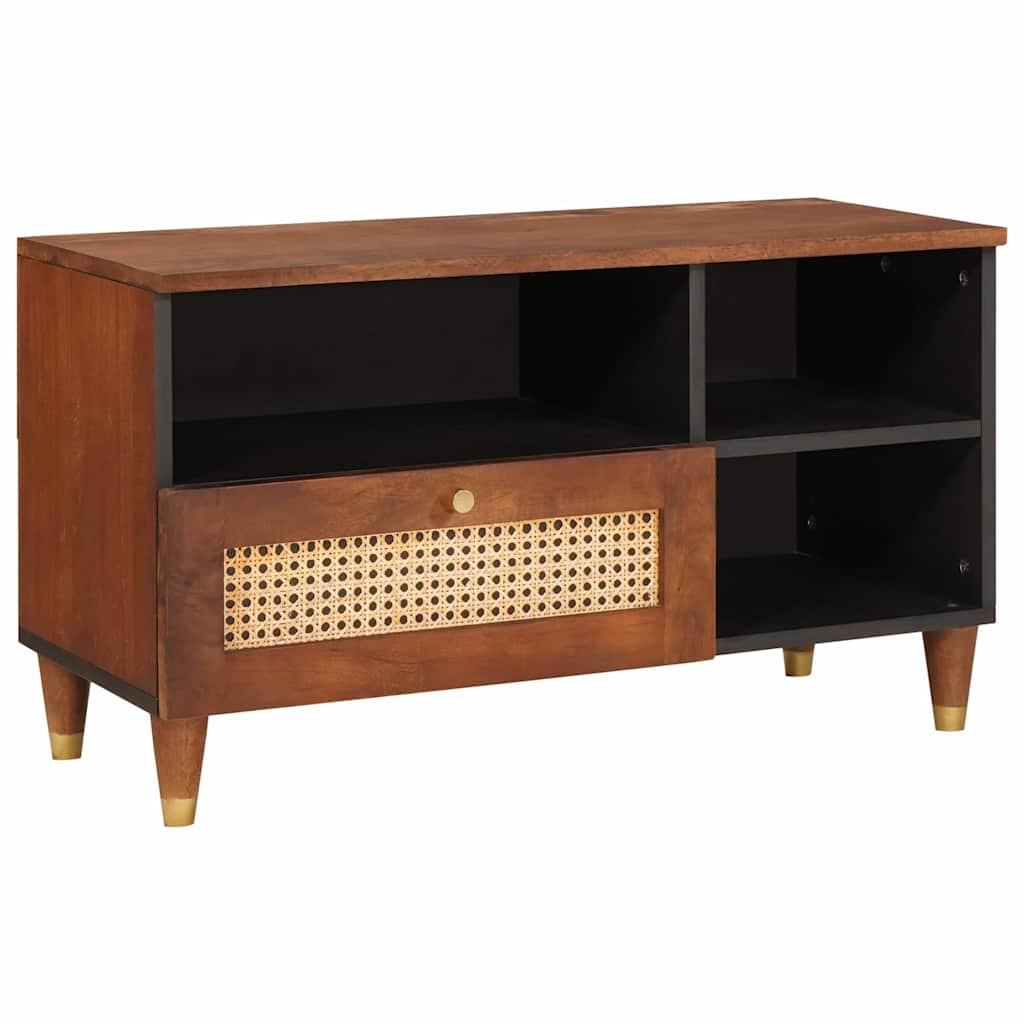 TV-Schrank Massivholz Mango Braun 80cm