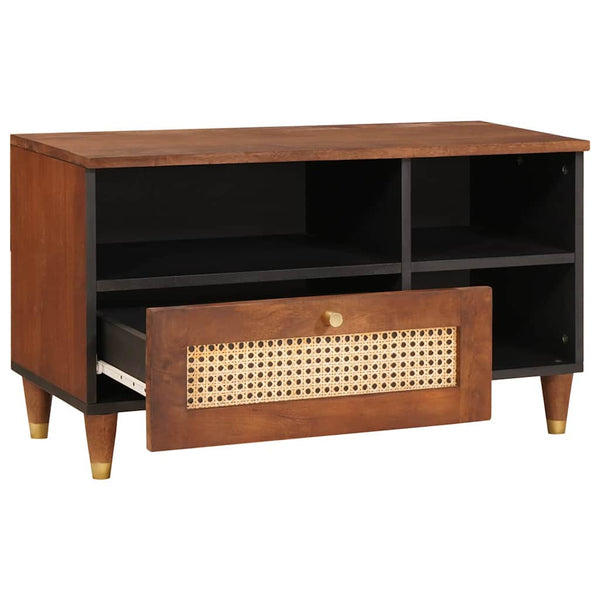 TV-Schrank Massivholz Mango Braun 80cm