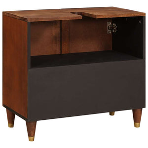 Brauner Waschbeckenunterschrank 62 cm