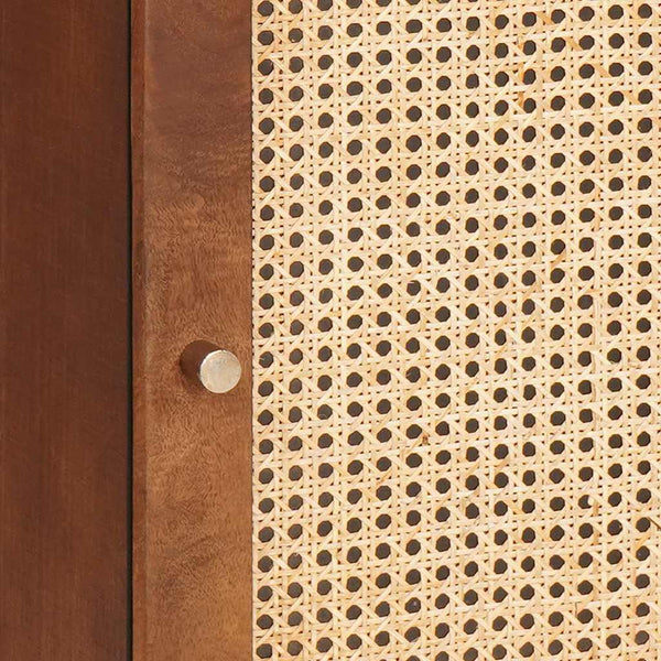 Brauner Badezimmerschrank mit Tür