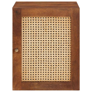Brauner Badezimmerschrank mit Tür