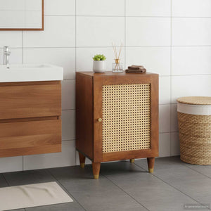 Badezimmerschrank Braun Holzwerkstoff