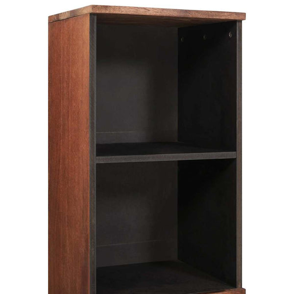 Sideboard mit Regal Braun Mango Massivholz