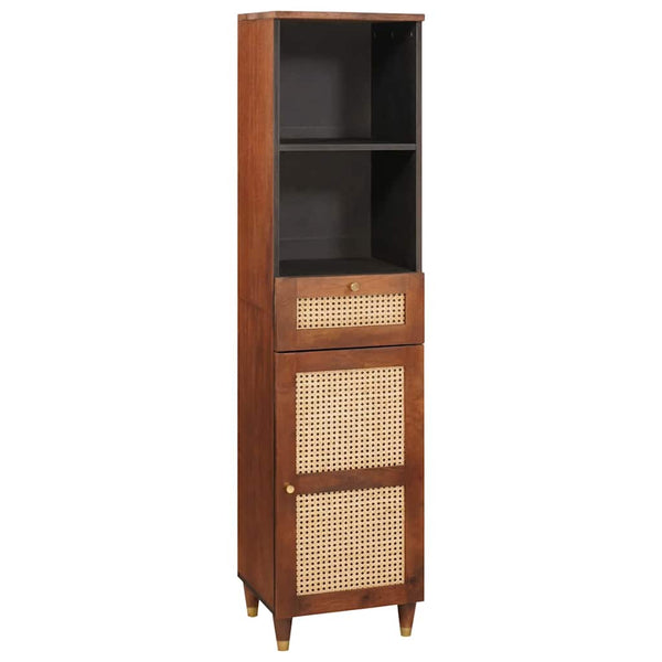 Sideboard mit Regal Braun Mango Massivholz