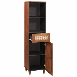 Sideboard mit Regal Braun Mango Massivholz