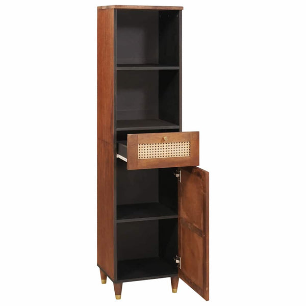 Sideboard mit Regal Braun Mango Massivholz