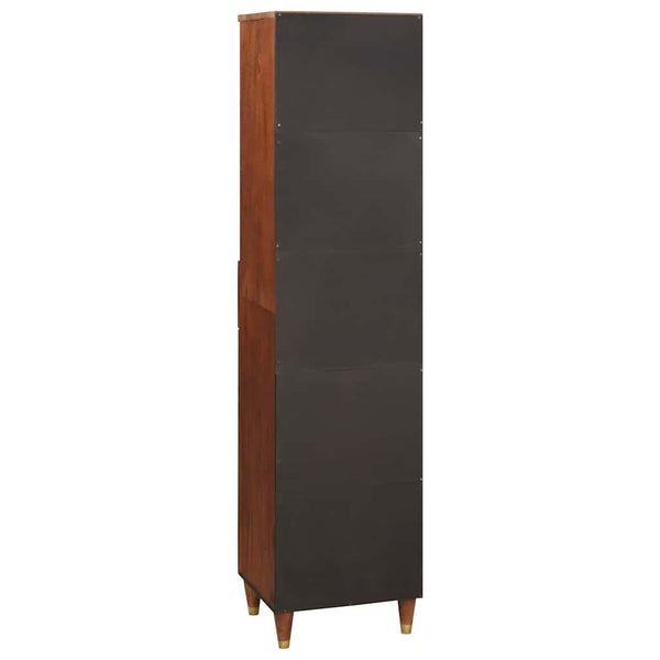 Sideboard mit Regal Braun Mango Massivholz