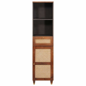 Sideboard mit Regal Braun Mango Massivholz