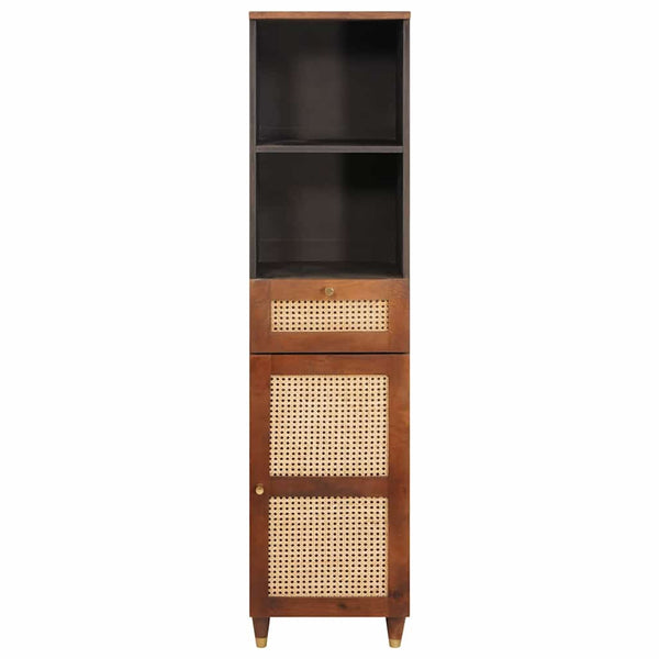 Sideboard mit Regal Braun Mango Massivholz