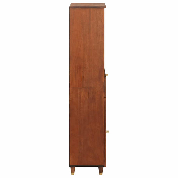 Sideboard mit Regal Braun Mango Massivholz