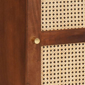 Sideboard Braun Mango Massivholz 40x33,5x75cm