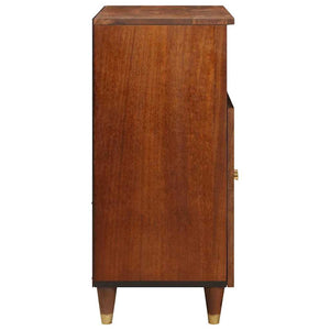 Brauner Mangoholz-Seitenschrank, 60 cm